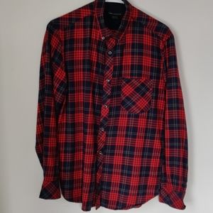 French Connection 🇨🇵 Tailored Slim Plaid Cotton